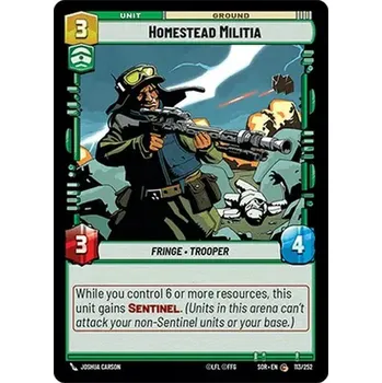 Karetní hra Homestead Militia 113/252 - Spark of Rebellion Typ karty: Standard