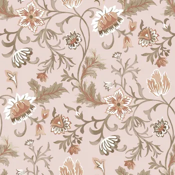 Tapeta Růžová vliesová květinová tapeta na zeď, 139478, Vintage Flowers, Esta Home