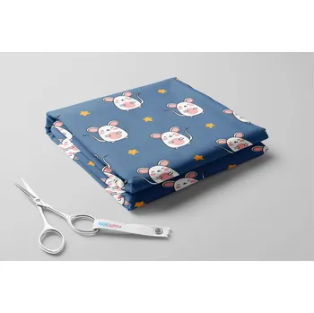 Softshell zimní, Myšky a hvězdičky Barva: Modrá