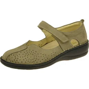 Dámské baleríny Elegantní hnědé kožené baleríny Rega Shoes D615 Velikost: 42