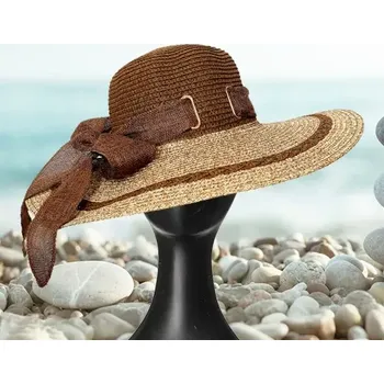 Klobouk Dámský letní klobouk - slamák - hnědý