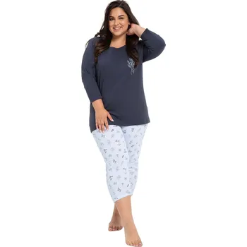 Dámské noční prádlo Kvalitní pyžamo pro ženy Magnolia Taro, tmavě modrá XXL i41_9999932112_2:tmavě modrá_3:XXL_