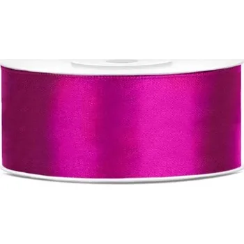 Saténová stuha fuchsie 25 mm x 25 m