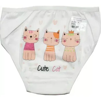 Dívčí spodní kalhotky tři kočičky 6785 smetanové 220/4