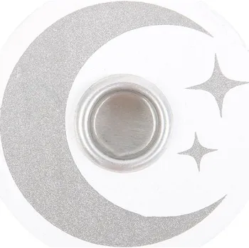 Svícen Spirit of Equinox Magic Spell Candles Svícen pro magické svíčky Mystický měsíc (bílý), 5,2 x 1,7 cm