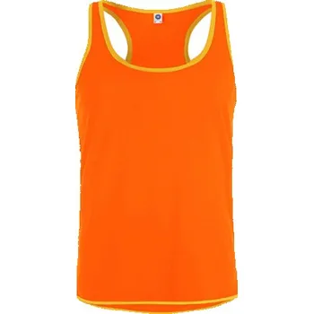 Pánské tílko Starworld Pánské funkční tílko SW305 Fluorescent Orange-Gold L