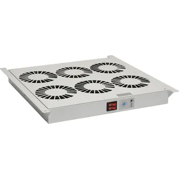Rozvaděč SOLARIX Ventilační jednotka univerzální 2 ventilátorů s termostatem RAL7035 do stropu i do dna VJ-R2 86030016