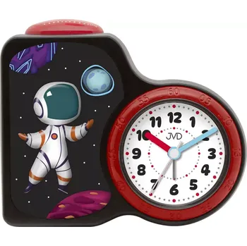 Budík JVD Dětský netikající tichý sweep budík JVD SRP163.3 s astronautem