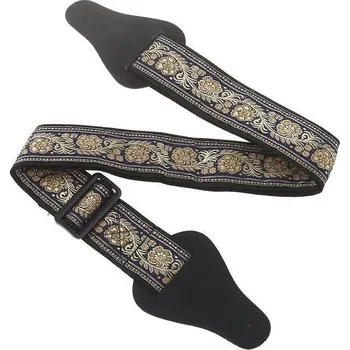 Strunný nástroj AW Kytarový řemen Blue & Gold