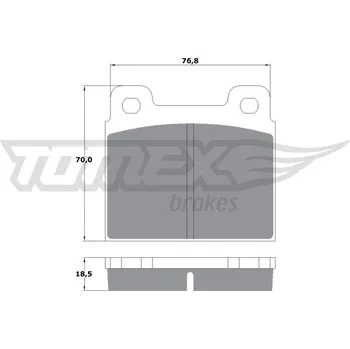 Brzdová destička Sada brzdových destiček, kotoučová brzda TOMEX Brakes TX 10-181