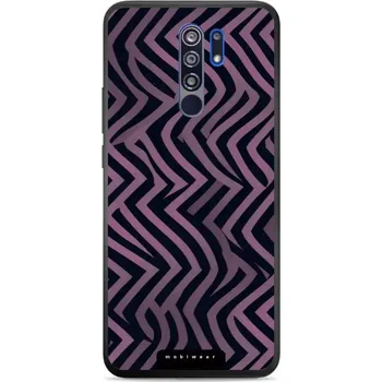 Pouzdro na mobilní telefon Lesklý kryt Mobiwear Glossy - Xiaomi Redmi 9 - GA55G Fialové klikyháky (Prémiové lesklé pouzdro, obal, kryt Mobiwear Glossy na mobil Xiaomi Redmi 9 - GA55G Fialové klikyháky, materiál Plast + TPU silikon - krytí po všech stranách, neošoupatelný potisk,)