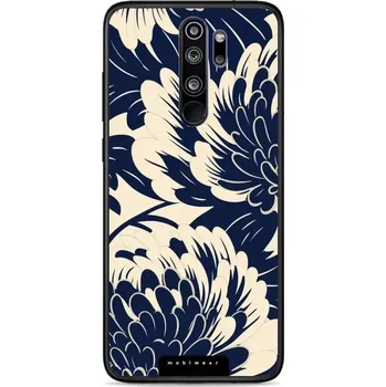 Pouzdro na mobilní telefon Lesklý kryt Mobiwear Glossy - Xiaomi Redmi Note 8 Pro - GA40G Modré a béžové květy (Prémiové lesklé pouzdro, obal, kryt Mobiwear Glossy na mobil Xiaomi Redmi Note 8 Pro - GA40G Modré a béžové květy, materiál Plast + TPU silikon - krytí po všech stranách,)