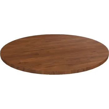 Konferenční stolek vidaXL Kulatá stolní deska Ø50x1,5 cm ošetřený masivní dub [342960] Barva: tmavě hnědá