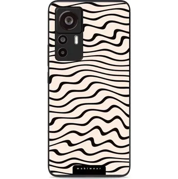 Pouzdro na mobilní telefon Lesklý kryt Mobiwear Glossy - Xiaomi 12T / 12T Pro - GA62G Vlnky na béžové (Prémiové lesklé pouzdro, obal, kryt Mobiwear Glossy na mobil Xiaomi 12T / 12T Pro - GA62G Vlnky na béžové, materiál Plast + TPU silikon - krytí po všech stranách, neošoupatelný)