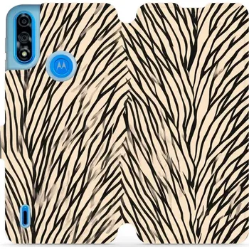 Pouzdro na mobilní telefon Flipové pouzdro Mobiwear - Motorola Moto E7i Power - VA52S V koruně stromu (Knížkové flip pouzdro, obal, kryt na mobil Motorola Moto E7i Power - VA52S V koruně stromu, materiál Umělá kůže + TPU - ochrana 360°, stojánek, silikonová vanička, magnetické)