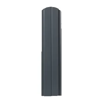 Plotovka Plechová plotovka Spazio oblá 150 cm 1500 x 11,5 x 0,9 cm antracit