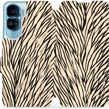 Pouzdro na mobilní telefon Flipové pouzdro Mobiwear - Honor 90 Lite - VA52S V koruně stromu (Knížkové flip pouzdro, obal, kryt na mobil Honor 90 Lite - VA52S V koruně stromu, materiál Umělá kůže + TPU - ochrana 360°, stojánek, silikonová vanička, magnetické zavírání)