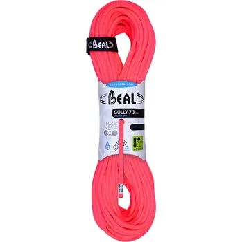 Horolezectví Poloviční i dvojité horolezecké lano BEAL Gully Unicore 7,3 mm Barva: orange, Délka: 70 m, Kód produktu: BC073G.70GD.O