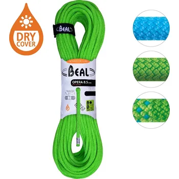 Lano Horolezecké lano BEAL Opera Unicore 8,5 mm Dry Cover Barva: safe control orange, Délka: 100 m, Kód produktu: BC085O.100SC.G