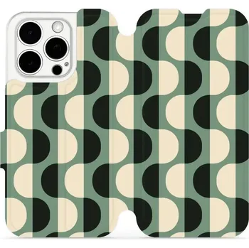 Pouzdro na mobilní telefon Flipové pouzdro Mobiwear - Apple iPhone 15 Pro - VA56S Magické vlnky (Knížkové flip pouzdro, obal, kryt na mobil Apple iPhone 15 Pro - VA56S Magické vlnky, materiál Umělá kůže + TPU - ochrana 360°, stojánek, silikonová vanička, magnetické zavírání)