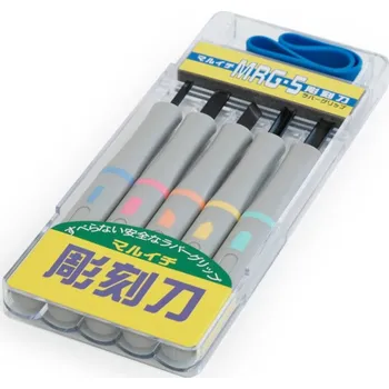 Dláto Sada řezbářských mini-dlát MARUICHI s gumovou rukojetí - 5 kusů