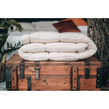 přikrývka NATUR přikrývka celoroční OVČÍ VLNA - 140x220 cm prodloužená , 100% Bio Bavlna