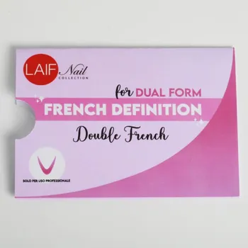 Umělé nehty Laif Šablony na stavěnou francii do dual forem - Double french 24ks