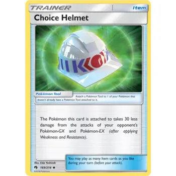Karetní hra Choice Helmet 169/214 - Lost Thunder Typ karty: Non-Holo