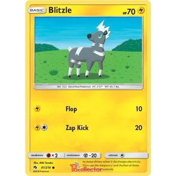 Sběratelská karetní hra Blitzle 081/214 - Lost Thunder Typ karty: Non-Holo