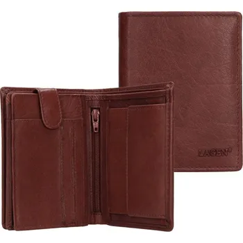 Peněženka Lagen Pánská kožená peněženka LM-8314 hnědá