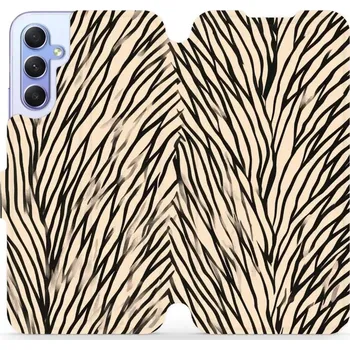 Pouzdro na mobilní telefon Flipové pouzdro Mobiwear - Samsung Galaxy A34 5G - VA52S V koruně stromu (Knížkové flip pouzdro, obal, kryt na mobil Samsung Galaxy A34 5G - VA52S V koruně stromu, materiál Umělá kůže + TPU - ochrana 360°, stojánek, silikonová vanička, magnetické zavírání