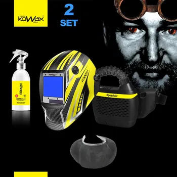 Svářečská kukla KOWAX Filtračně ventilační jednotka Speed Air + kukla KWXSA820ARC++ SET 2