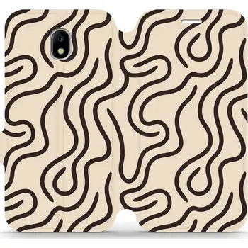 Pouzdro na mobilní telefon Flipové pouzdro Mobiwear - Samsung Galaxy J5 2017 - VA60S Linky (Knížkové flip pouzdro, obal, kryt na mobil Samsung Galaxy J5 2017 - VA60S Linky, materiál Umělá kůže + TPU - ochrana 360°, stojánek, silikonová vanička, magnetické zavírání)