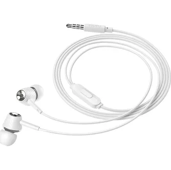 Handsfree HOCO M70 handsfree sluchátka / iOS + Android / 3,5mm jack / bílé