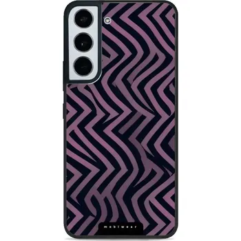 Pouzdro na mobilní telefon Lesklý kryt Mobiwear Glossy - Samsung Galaxy S22 - GA55G Fialové klikyháky (Prémiové lesklé pouzdro, obal, kryt Mobiwear Glossy na mobil Samsung Galaxy S22 - GA55G Fialové klikyháky, materiál Plast + TPU silikon - krytí po všech stranách, neošoupatelný)