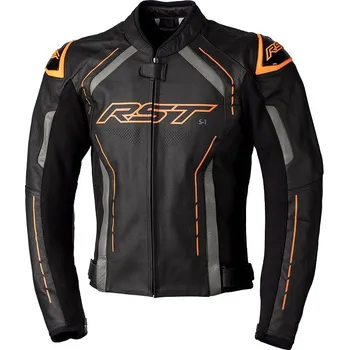 Moto bunda Kožená bunda RST 102977 S1 CE pánská černá, ref. oranžová vel.44