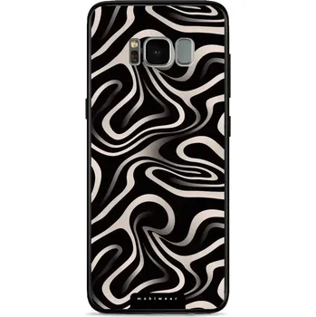 Pouzdro na mobilní telefon Lesklý kryt Mobiwear Glossy - Samsung Galaxy S8 - GA63G Vlnky a linky (Prémiové lesklé pouzdro, obal, kryt Mobiwear Glossy na mobil Samsung Galaxy S8 - GA63G Vlnky a linky, materiál Plast + TPU silikon - krytí po všech stranách, neošoupatelný potisk, tenk