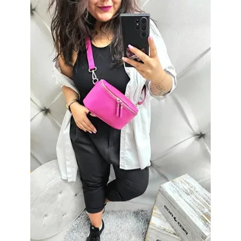 Ledvinka Crossbody ledvinka KŮŽE Barva: růžová