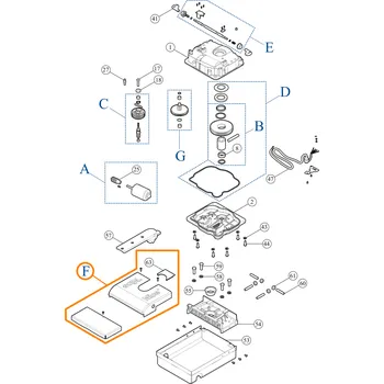 Pohon brány Nice PRXM07&nbsp;sestava horního krytu pro podzemní pohon brány X-Metro 2024 | 2124