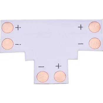 LED páska T spojka pro LED pásek - Pro 10 mm šířku pásku 112142 - LED Solution - LPC-10MMT-2 - LPC-10MMT-2