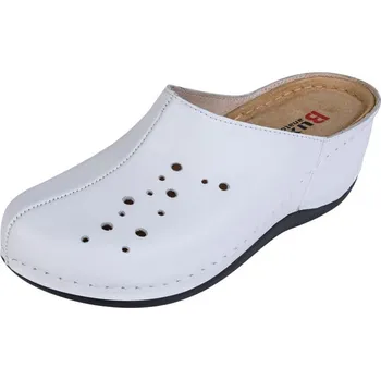 Dámská zdravotní obuv Buxa Dámská zdravotní kožená obuv na klínku BZ341 - Bílá Velikost: 38