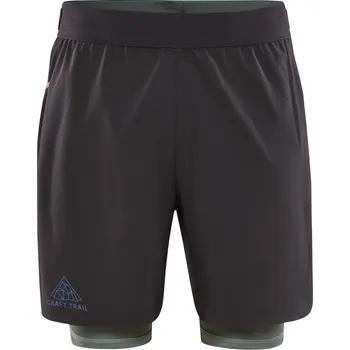 Pánské kraťasy Pánské běžecké kraťasy Craft Pro Trail 2in1 šedá XL