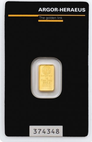 ARGOR-HERAEUS, Investiční zlato 1 g, IZ-001