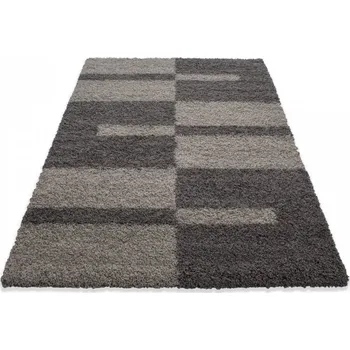 Koberec Kusový koberec Gala shaggy 2505 taupe - Kruh 120 cm průměr