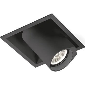 Wever & Ducré Vestavný směřovatelný reflektor Bliek Square LED Barva: Černá, Teplota chromatičnosti: 4000 Kelvinů, Úhel vyzařování: 33° 125461B7