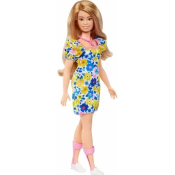 Barbie Fashionista Downův syndrom v panence s květinovými šaty