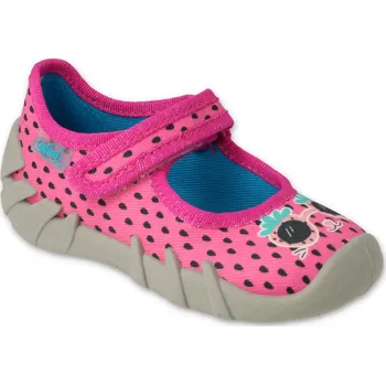 Dívčí bačkory BEFADO 109N250 dívčí růžové botičky tečky 22 109N250_22