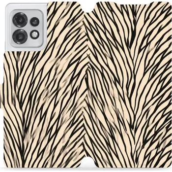 Pouzdro na mobilní telefon Flipové pouzdro Mobiwear - Motorola Edge 40 Pro - VA52S V koruně stromu (Knížkové flip pouzdro, obal, kryt na mobil Motorola Edge 40 Pro - VA52S V koruně stromu, materiál Umělá kůže + TPU - ochrana 360°, stojánek, silikonová vanička, magnetické zavírání)