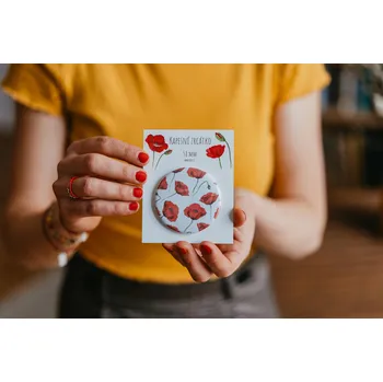 Kosmetické zrcátko ePiPí Kosmetické zrcátko - Vlčí máky