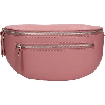 Ledvinka Dámská kožená ledvinka Italia Pavla - růžová